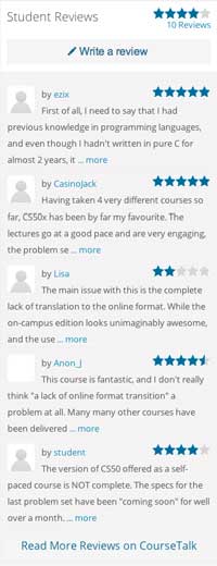 Online Course Reviews
